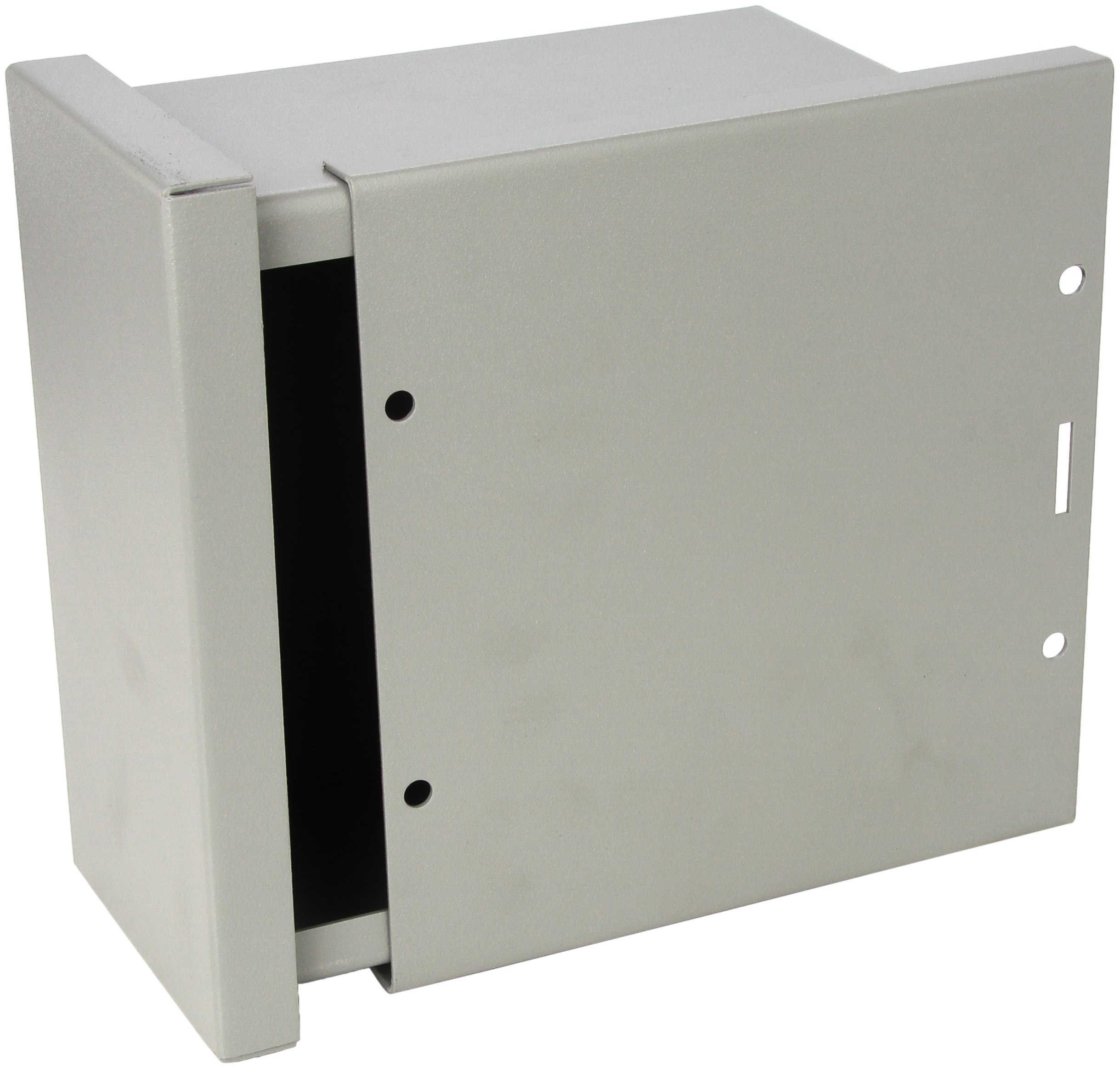 Wiegmann RSC080804 RSC-Series NEMA 1/3R Wall-Mount Enclosure with Lift-Off Screw Cover and Knockouts, Carbon Steel, 8" x 8" x 4"