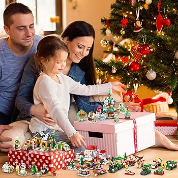 Amazon.com: Christmas Building Toys Sets. Snow House, Train