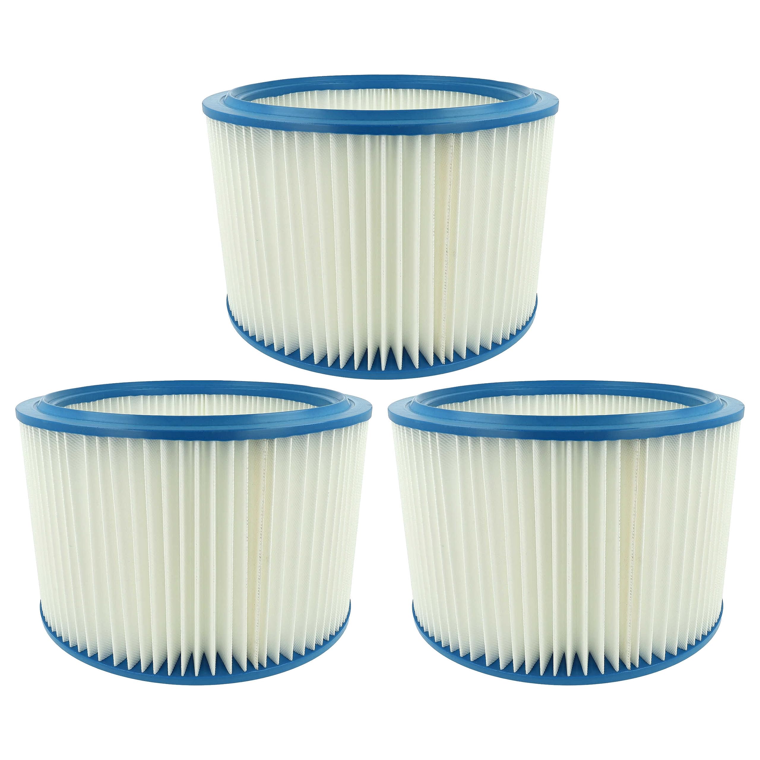 vhbw 3x elemento filtrante sostituisce Nilfisk 107400562 per aspiratore secco/umido