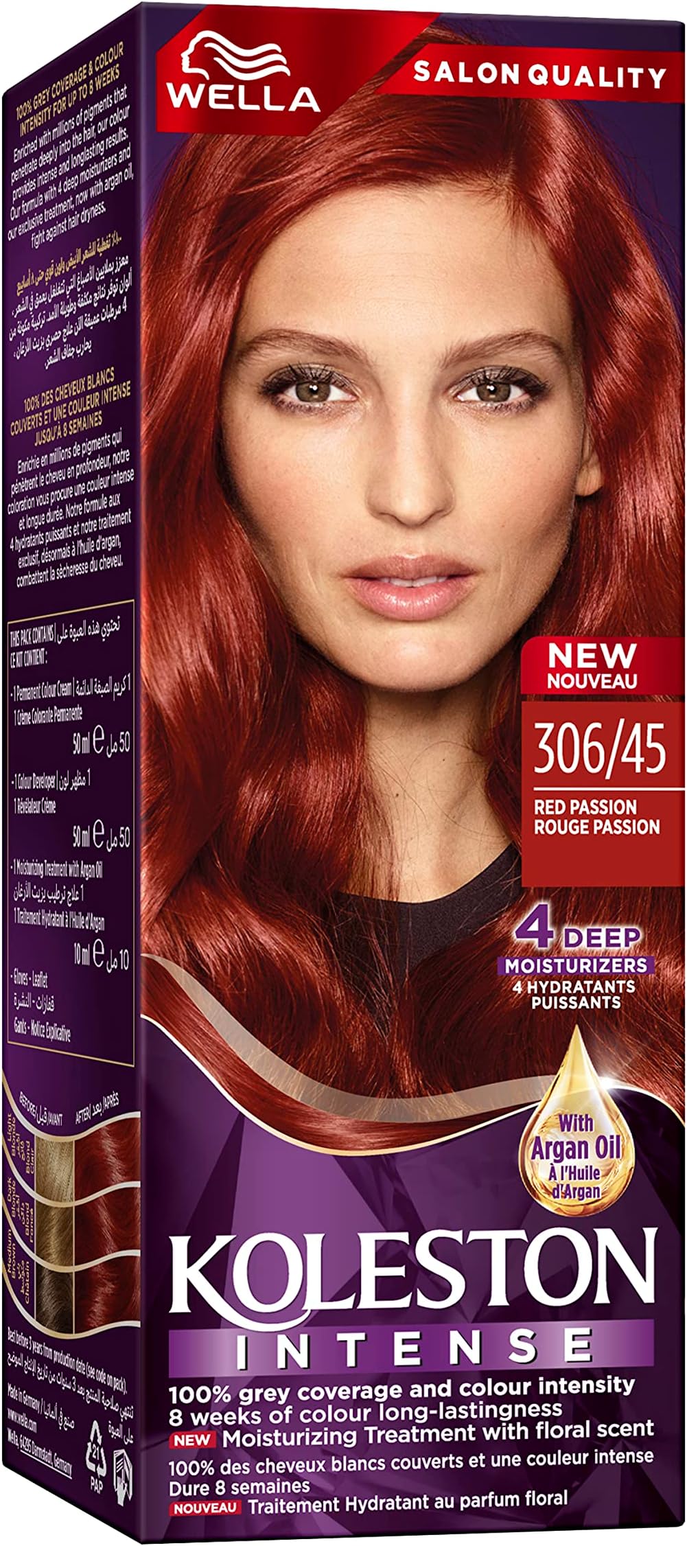 Koleston Hair Color Creme 306/45 Red Passion, 100 ml