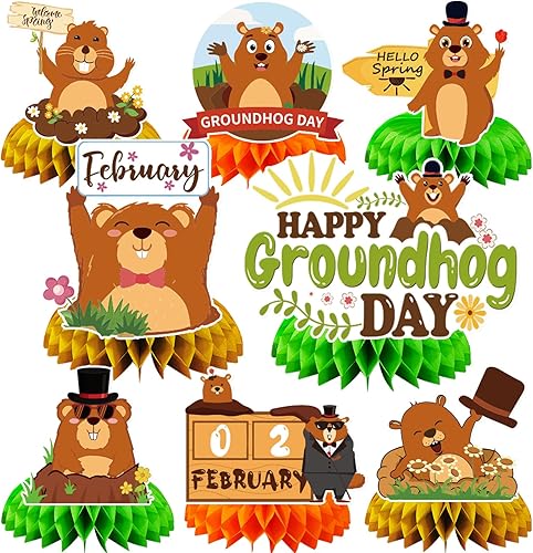 Miniatura 23 de JULMELON 8 piezas de decoración para fiesta de otoño, decoración de mesa de Acción de Gracias, centros de mesa de panal 3D, decoración de doble cara