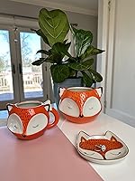 Vista 5 de Streamline Imagined Taza de cerámica de zorro naranja