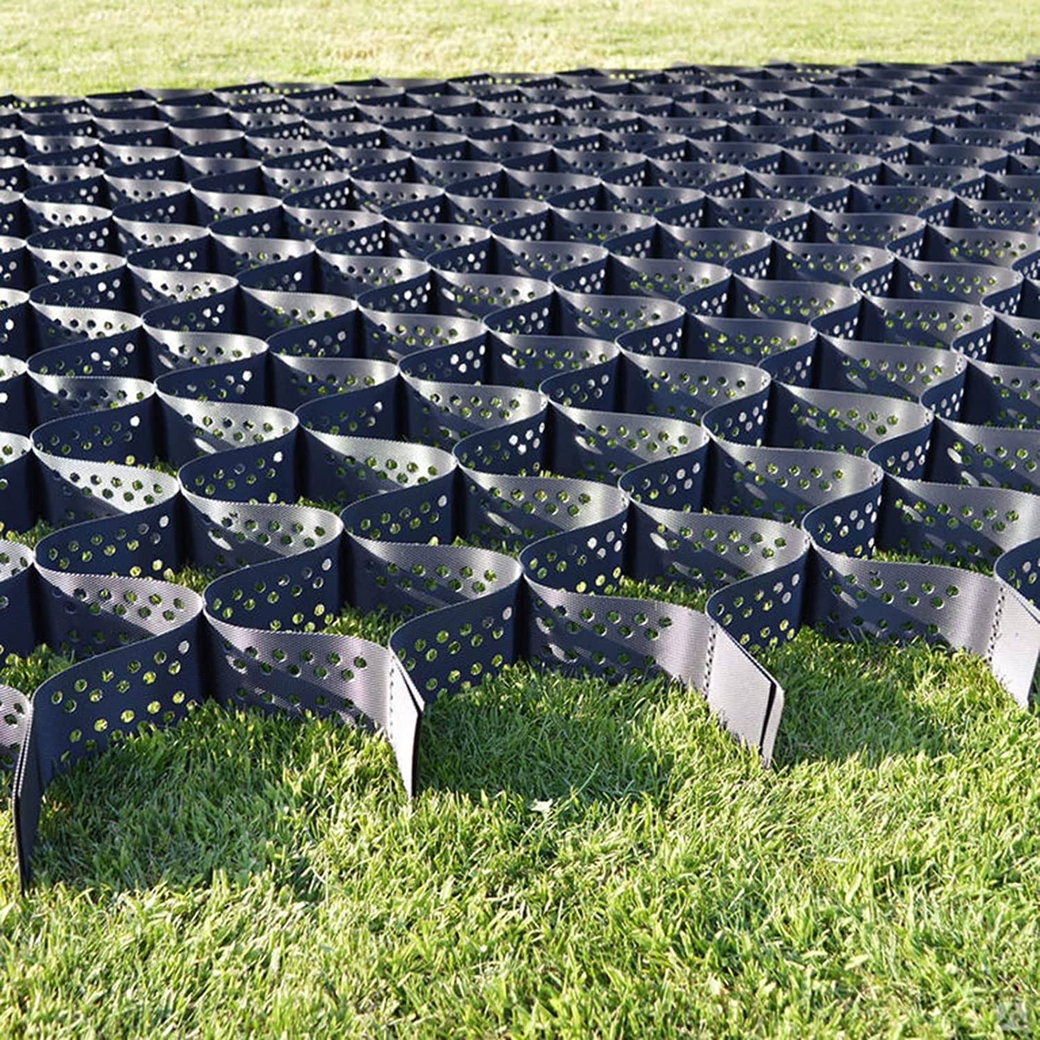 Stabilizzatore per griglia a terra per muro di contenimento, vialetto esterno e stabilizzatore per ghiaia permeabile, durevole e versatile per progetti paesaggistici e edili