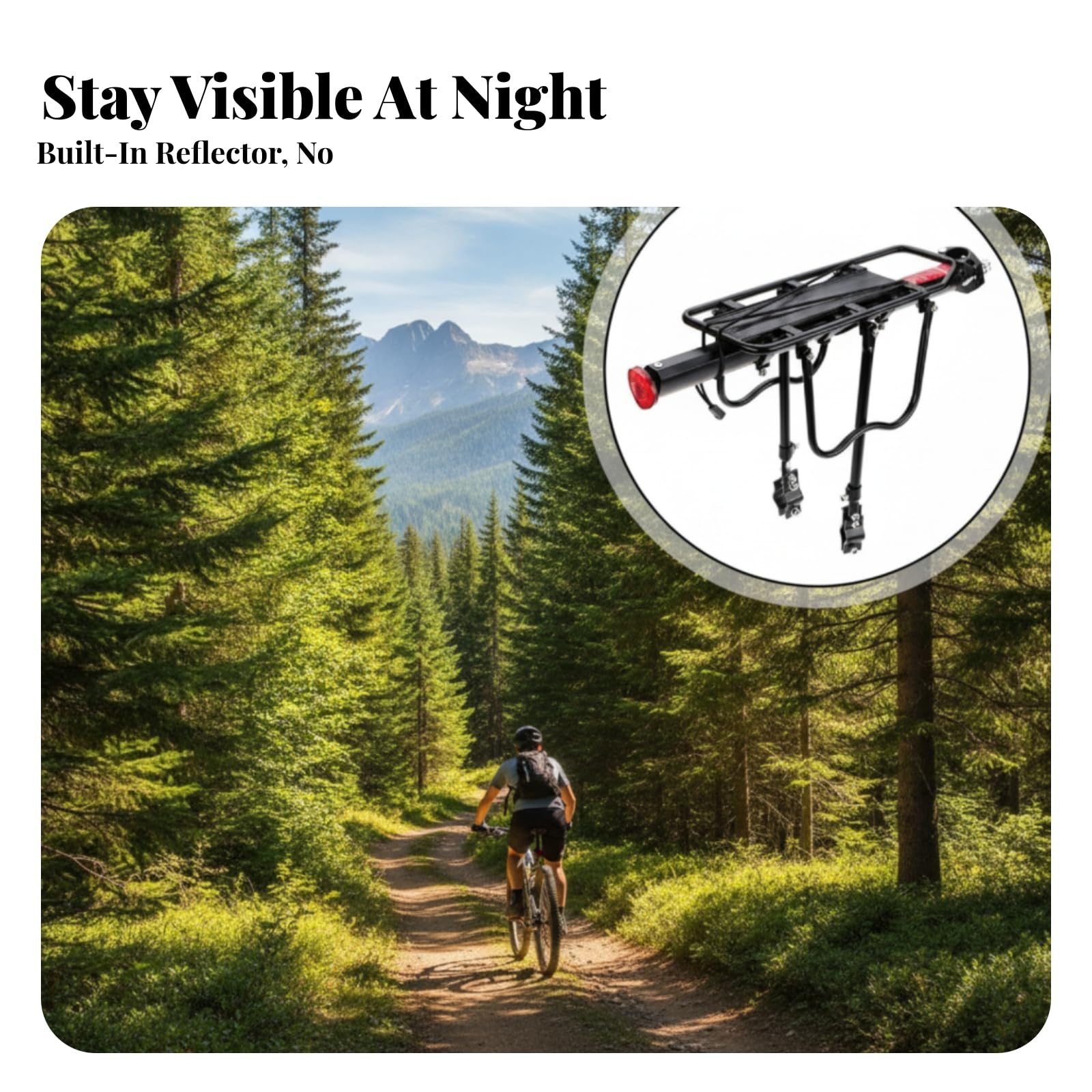 Porte-Bagages Vélo Réfléchissant