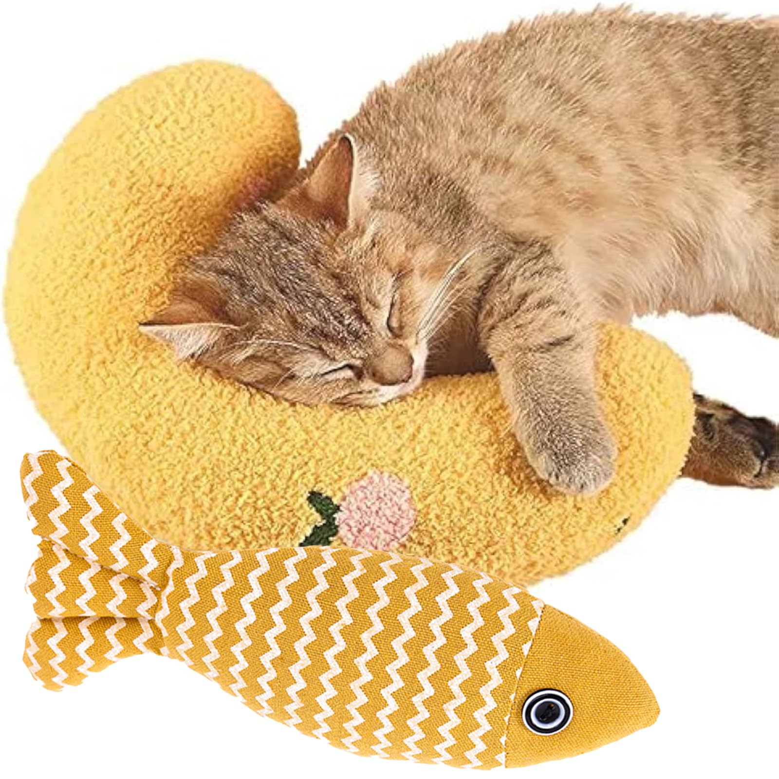 وسادة للقطط فائقة النعومة لتهدئة الحيوانات الاليفة على شكل نصف دونات لتحسين جودة نوم القطط وتوفر للقطط مكانًا ممتعًا للراحة والتفاعل ويمكن غسلها في الغسالة (ازرق)