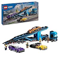 LEGO City Camion Trasportatore con Auto Sportive, Giochi Creativi per Bambini e Bambine da 7 Anni