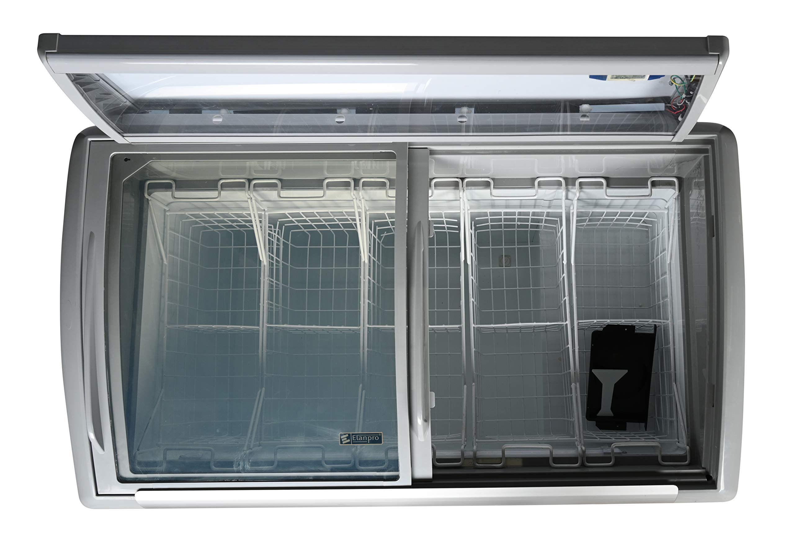FaB Channel Lake Frigid CF 3枚セット Elanpro EKG 415DL Glass Top Freezer (400L) with No Cost EMI Offer