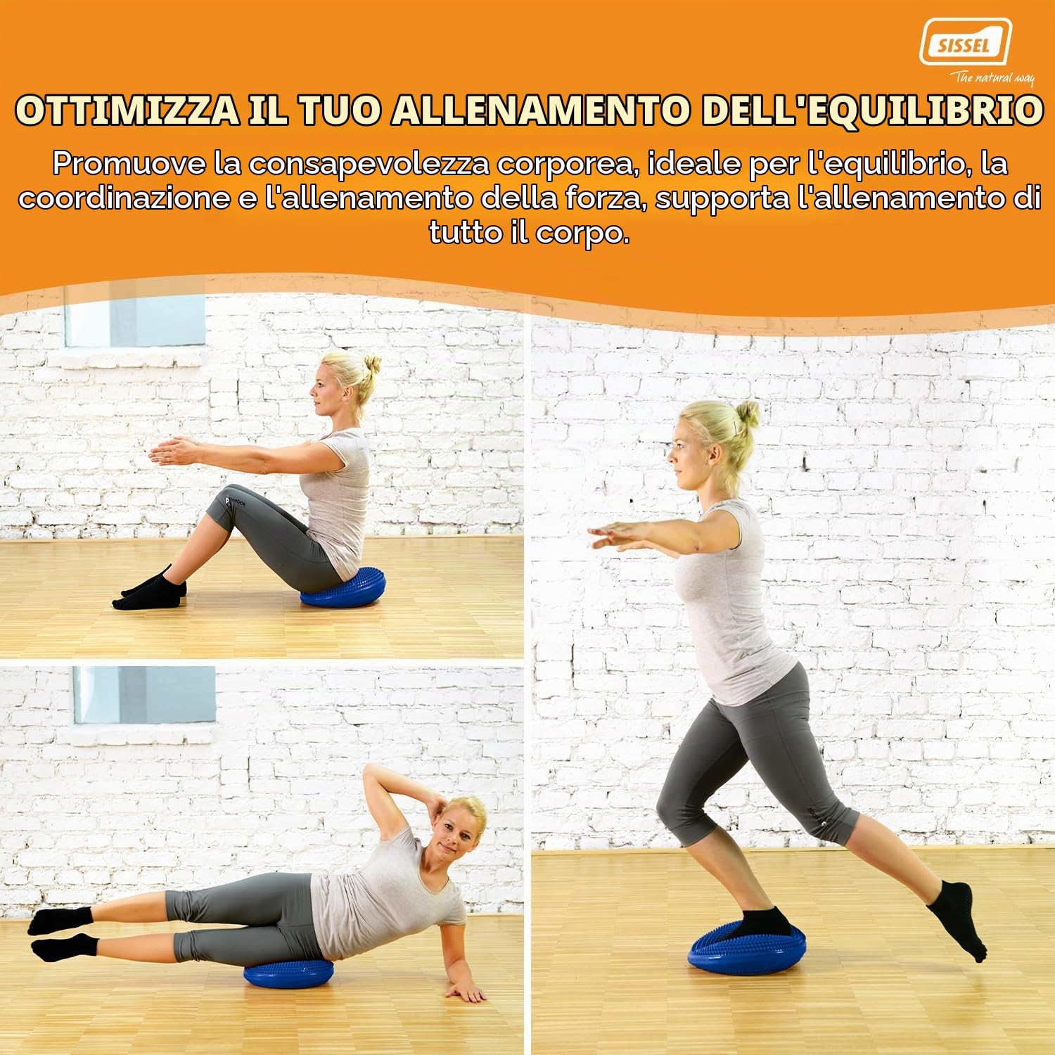 SISSEL Cuscino tondo per equilibrio Balance Fit