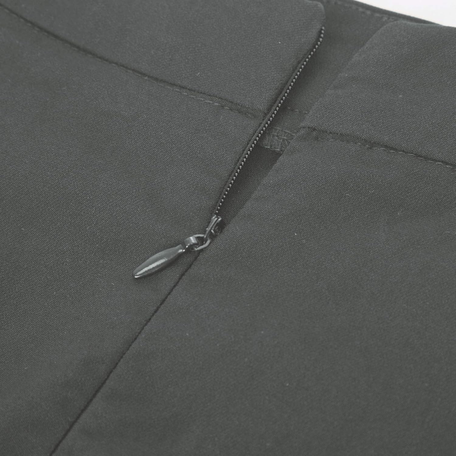 Kate Kasin Womens Knee Length Elastic Waist Basic Stretchy Bodycon Business Pencil Skirt - Image 5