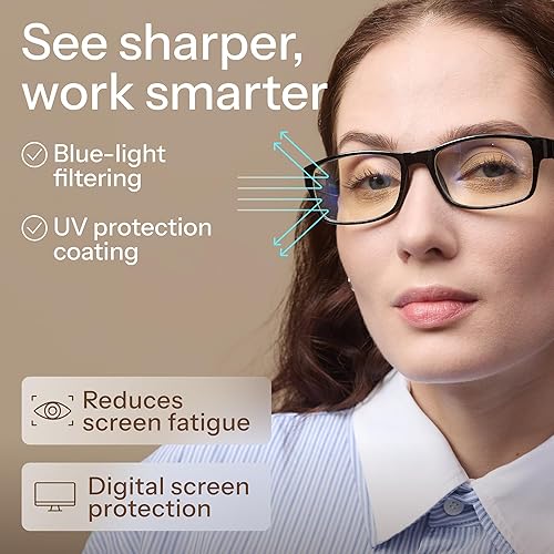 Miniatura 6 de Gaoye - Paquete de 5 lentes de lectura con bloqueo de luz azul, ligeros, con bisagra de resorte y lentes con filtro antirreflejo, para mujer y