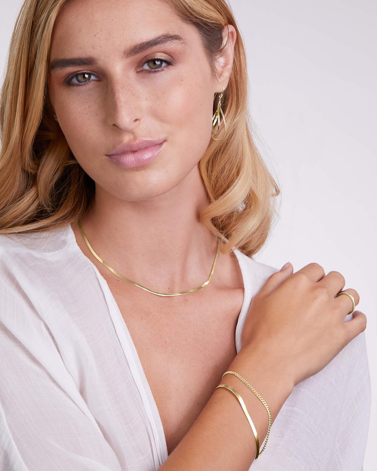 MILLA Teardrop Earrings - Designer Silver Statement Earrings or Gold Dangle Earrings for Women Trendy Upscale Dangly Earrings - Image 4