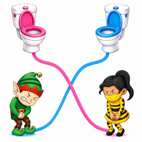 Toilet Rush Race Master Draw Puzzle: Draw Line To Go Home Pee Challenge Fun Brain Game