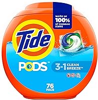 Vista 27 de Tide PODS - Cápsulas de detergente líquido para lavandería, compatible con lavadoras de alta eficiencia, 76 unidades, limpieza potente 3 en 1 en un