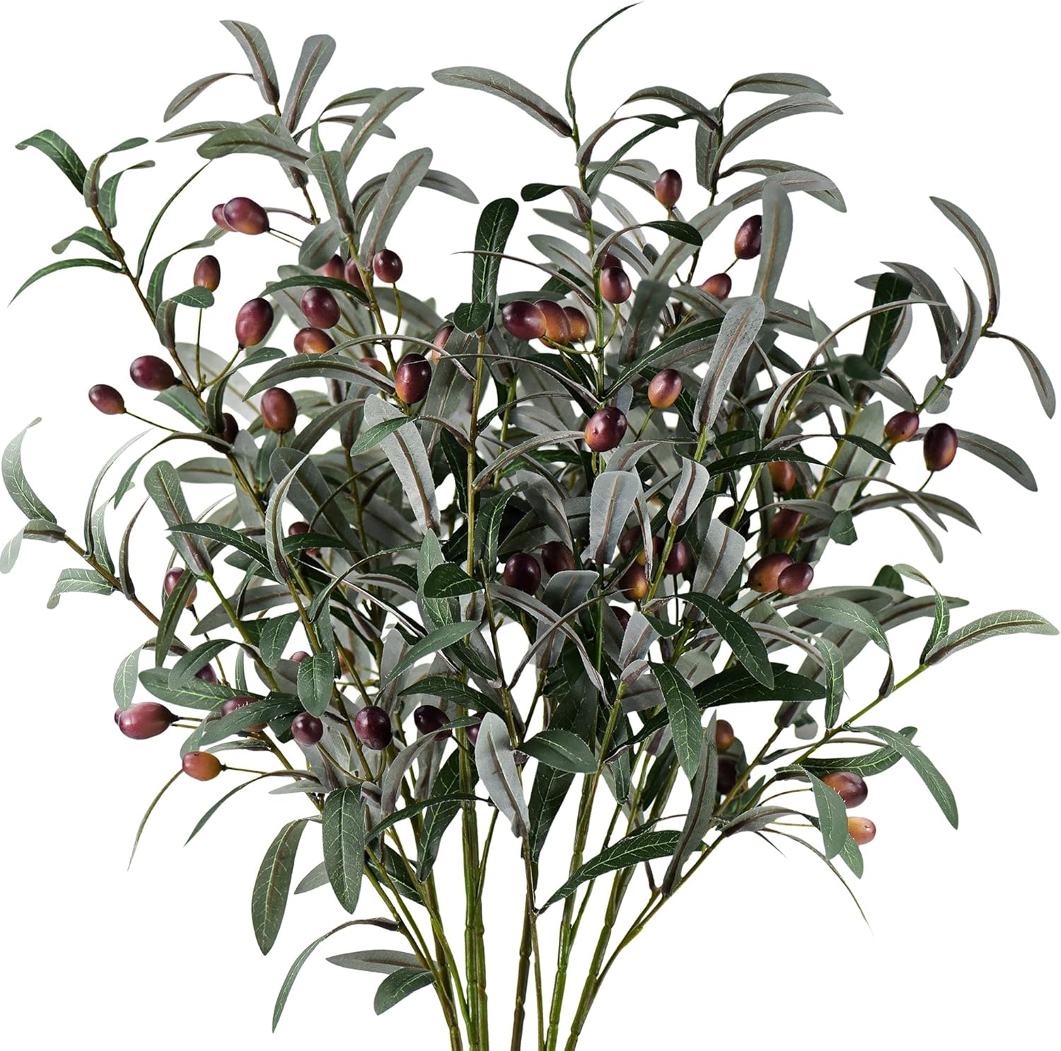 FiveSeasonStuff Artificial Olive Branch Long Stems Leaves