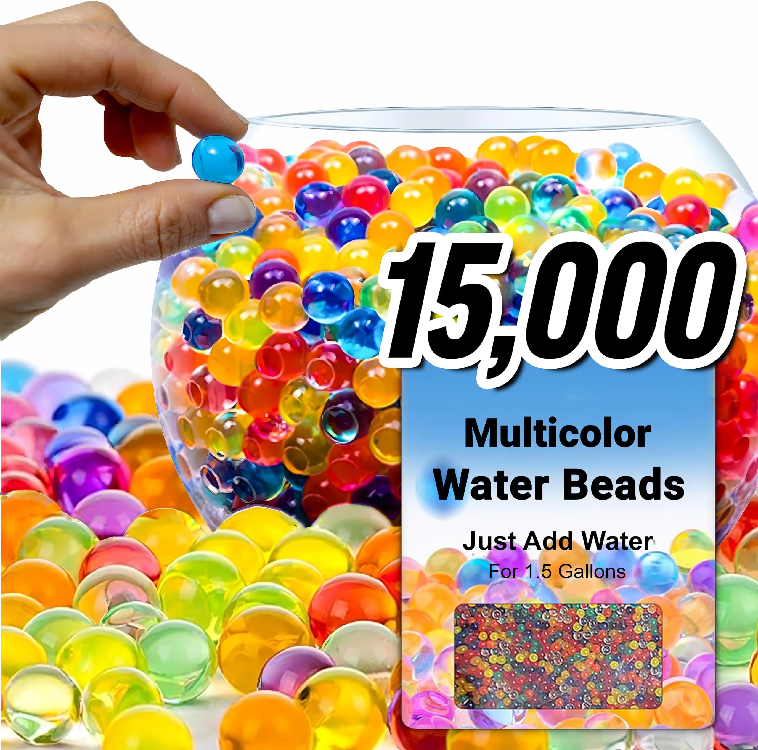 Comforder – Water Beads, Water Balls, Decorative Water Beads for Plants, Decorative Gel Balls for Vase Fillers (Multicolor, 50g)