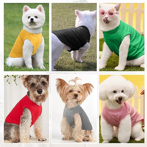 Miniatura 4 de DegGod Camisetas personalizadas para perros con nombre para mascotas, transpirable, estampado personalizado o nombre bordado, ropa de verano sin