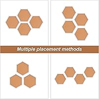 Vista 9 de Paquete de 4 tableros de corcho, corchos para pared, pequeñas decoraciones de tablero de corcho, tableros de corcho para paredes con marco