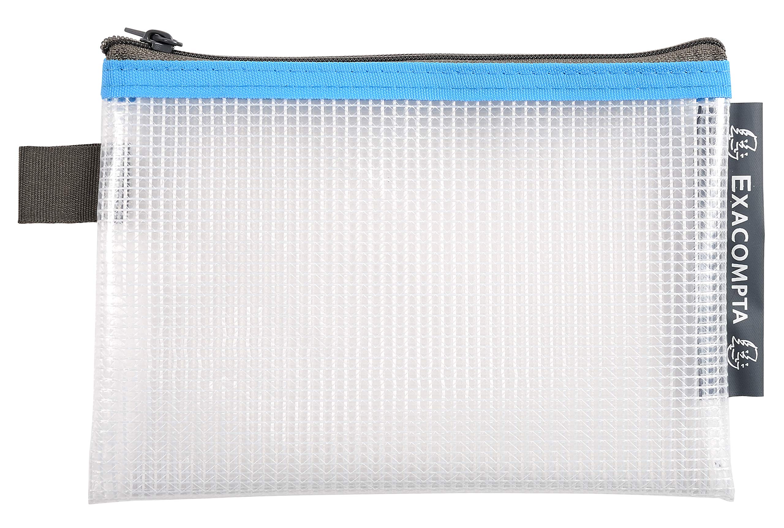 Exacompta - Réf. 34120E - Carton de 10 pochettes avec fermeture éclair ZIP - En polypropylène souple pour ranger des fournitures, accessoires de beauté - Format à classer A6 - 5 couleurs assorties