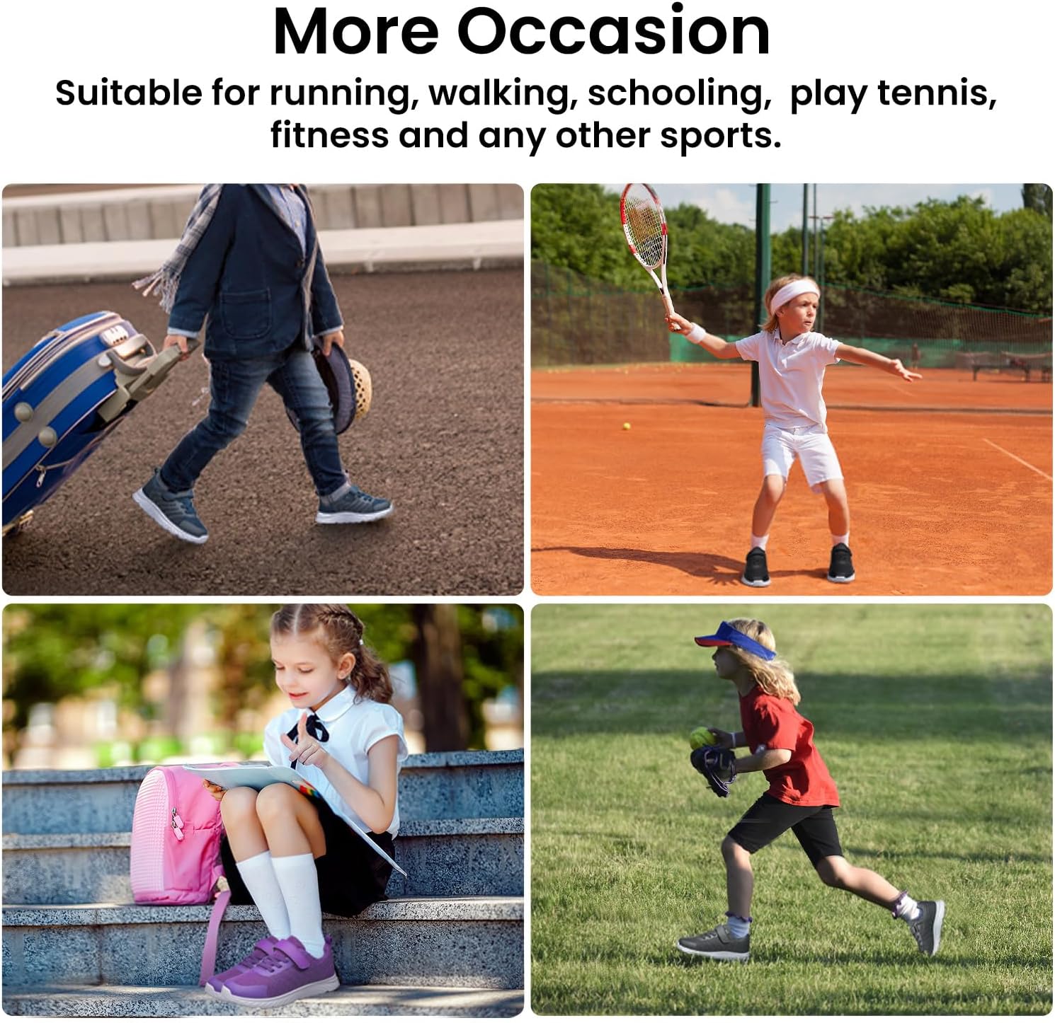 Raoendis Boys Girls Trainers Kids School Shoes Running Shoes Fashion Trainers Comfortable Lightweight Tennis Sneakers for Toddler/Little Kid/Big Kid 7 81HBB9CiWzL. AC SL1500