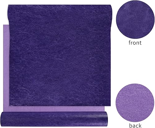 Vista 228 de Wooqu Paño de libro de piel sintética, base recubierta de poliuretano y no tejida, aspecto de cuero, suave, 17 x 29 pulgadas, para encuadernación