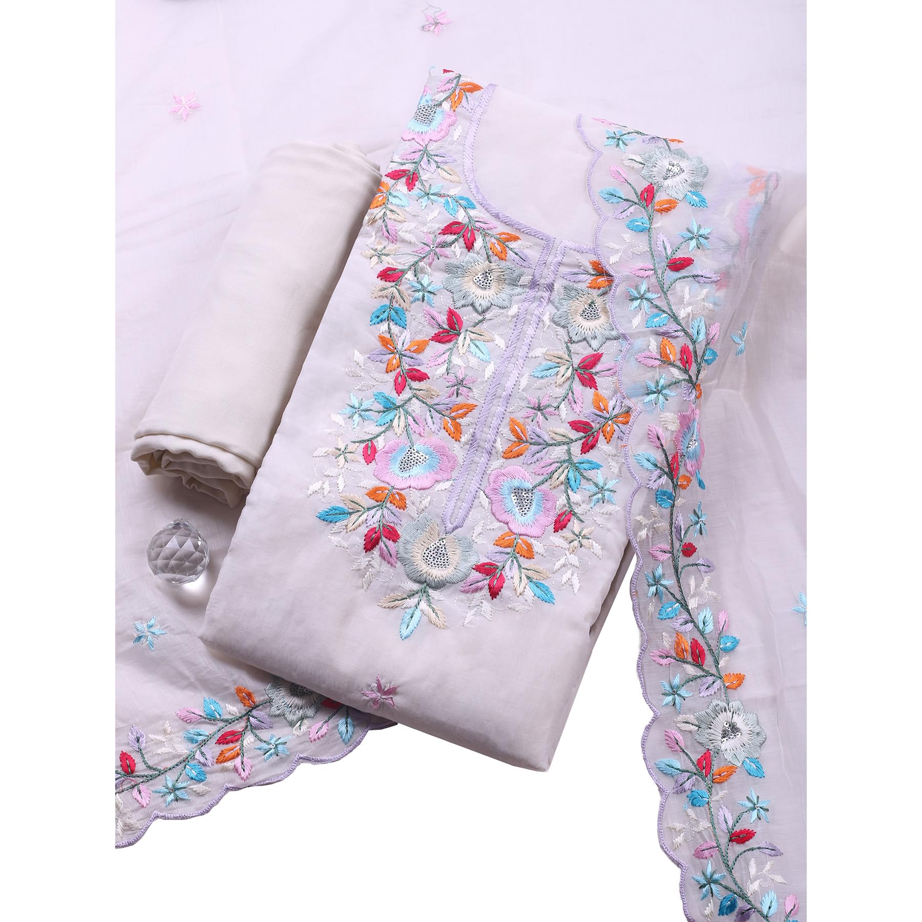 Women's Chanderi Suit Piece | Premium Chanderi Fabric Unstitched Dress Material | Elegant Ethnic Suit Material for Wedding, Party & Festive Occasions|SS26-D-17-EX-TCS34393-CHD-SPC-image-28