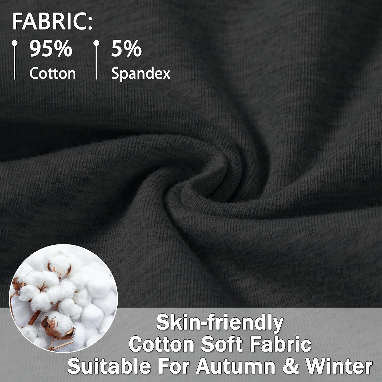 Women's Cotton Yoga Sweatpants Black - Image 4