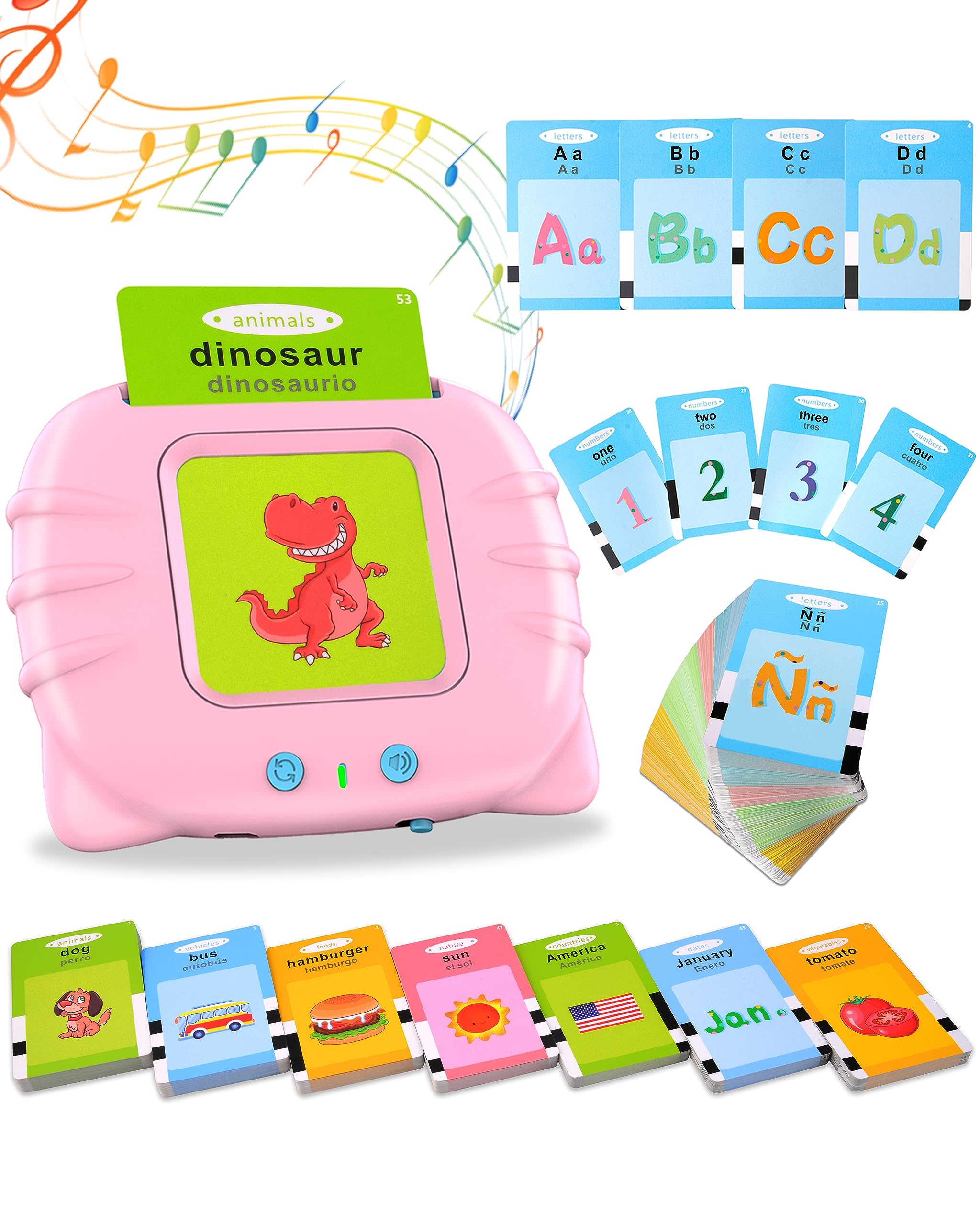 Buy Talking Flash Cards for Toddlers 24 Bilingual Spanish English