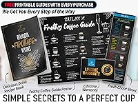 Vista 5 de Zulay Kitchen Potente varita espumadora de leche con 2 baterías Duracell – Mezclador de bebidas portátil ultrarrápido – Máquina de espuma eléctrica