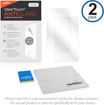 BoxWave Screen Protector Compatible with Bigme B751 (7 in) - ClearTouch Anti-Glare (2-Pack), Anti-Fingerprint Matte Film Skin