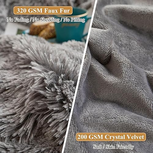 Miniatura 4 de XeGe Fundas de almohada de piel sintética, fundas de almohada de felpa ultra suaves, fundas de almohada decorativas de terciopelo de cristal