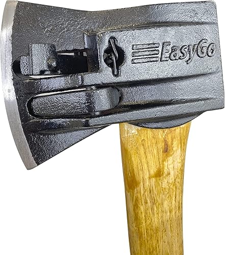 EasyGo Product Hacha de madera para picar 1 Maul divisor potente acción de tronco activado por resorte de madera separada 625 cabeza de hierro