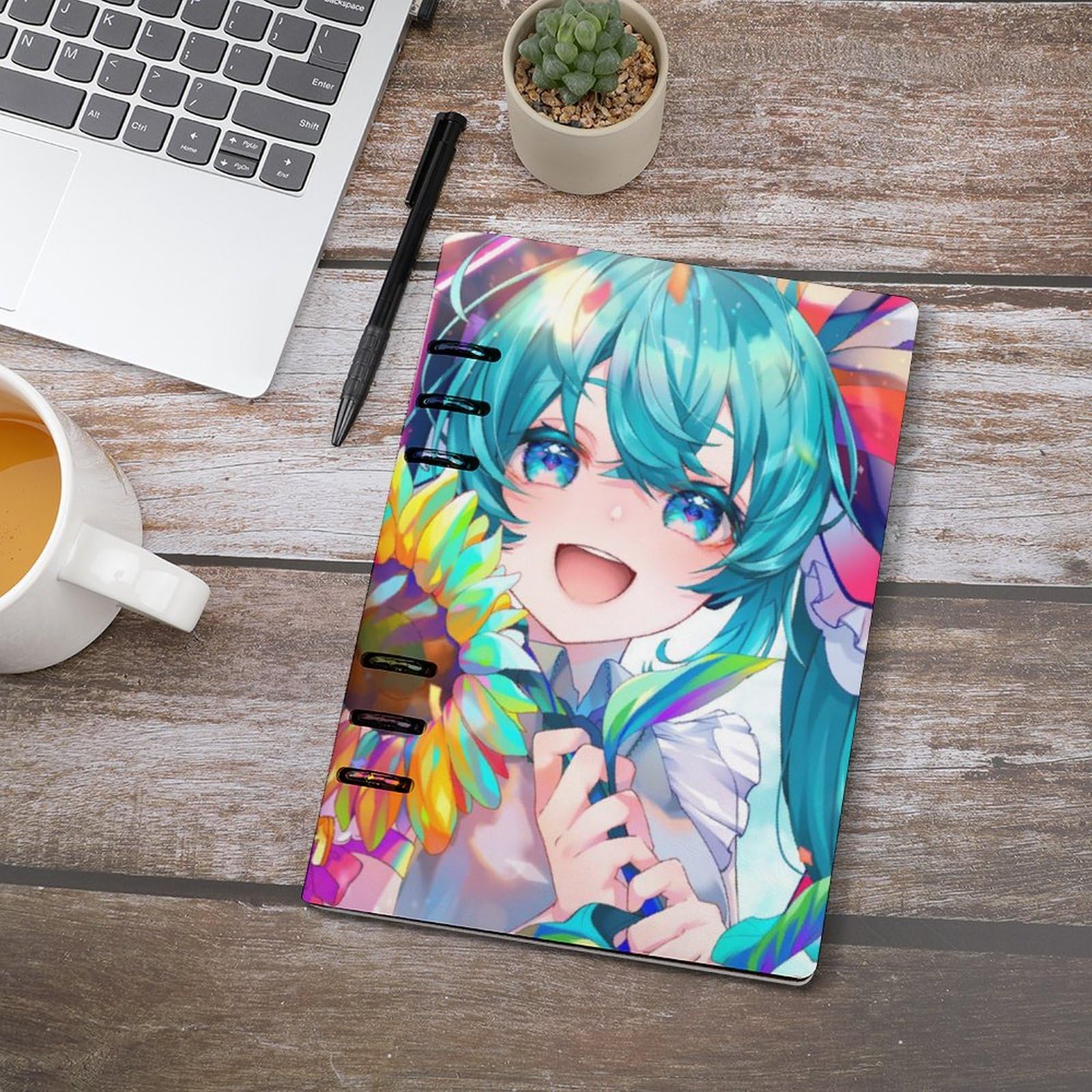 Amazon.co.jp: バインダーノート 初音ミク システム手帳 メモ帳 A5