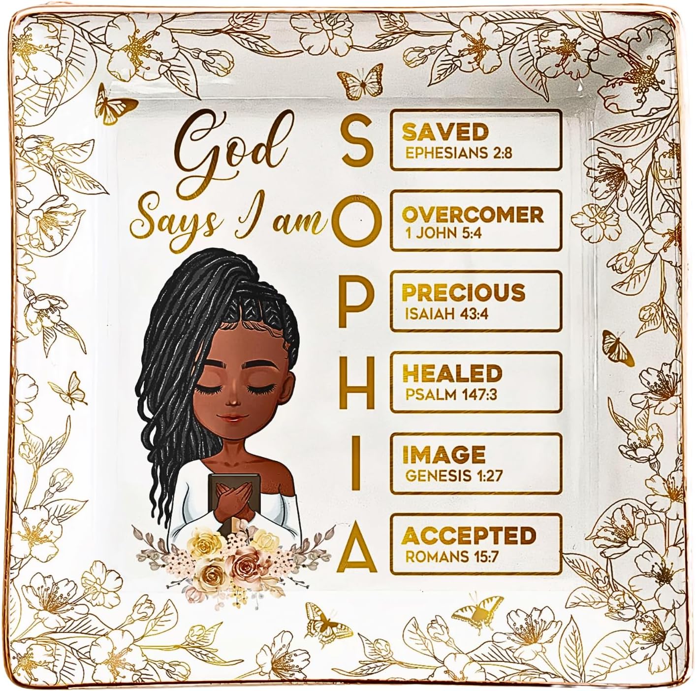 Amazon.com: God Says I Am Name Letter In Bible - Golden Version ...