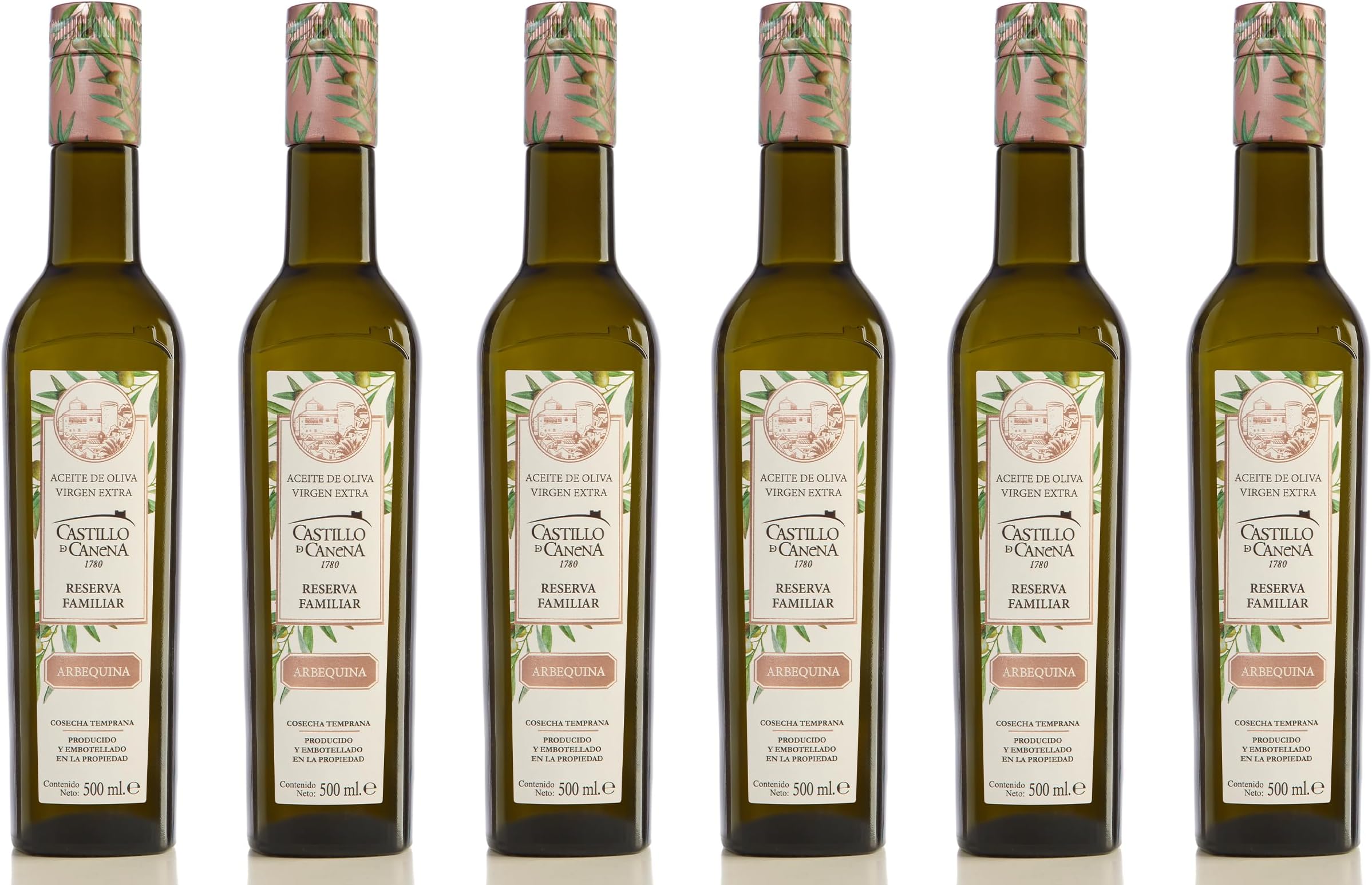 3 x 500 ml Castillo de Canena Family Reserve (Arbequina) - Extra Virgin Olive Oil By Oliva Oliva Internet SL