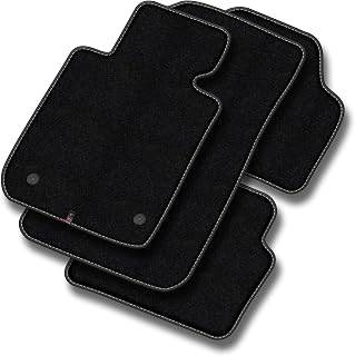 M MOTOS Premium Velour Car Mats for Volkswagen Caddy III 2015-2020 - Premium, Matte, White - Experience new driving comfort with a set of velour floor mats for your car.