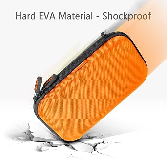 Shockproof Hard EVA Carrying Case Travel Pouch for External Hard Drive, Power Bank, Cell Phone, Cable, Cord - Portable Small Electronic Accessories Organizer Storage Zipper Pouch