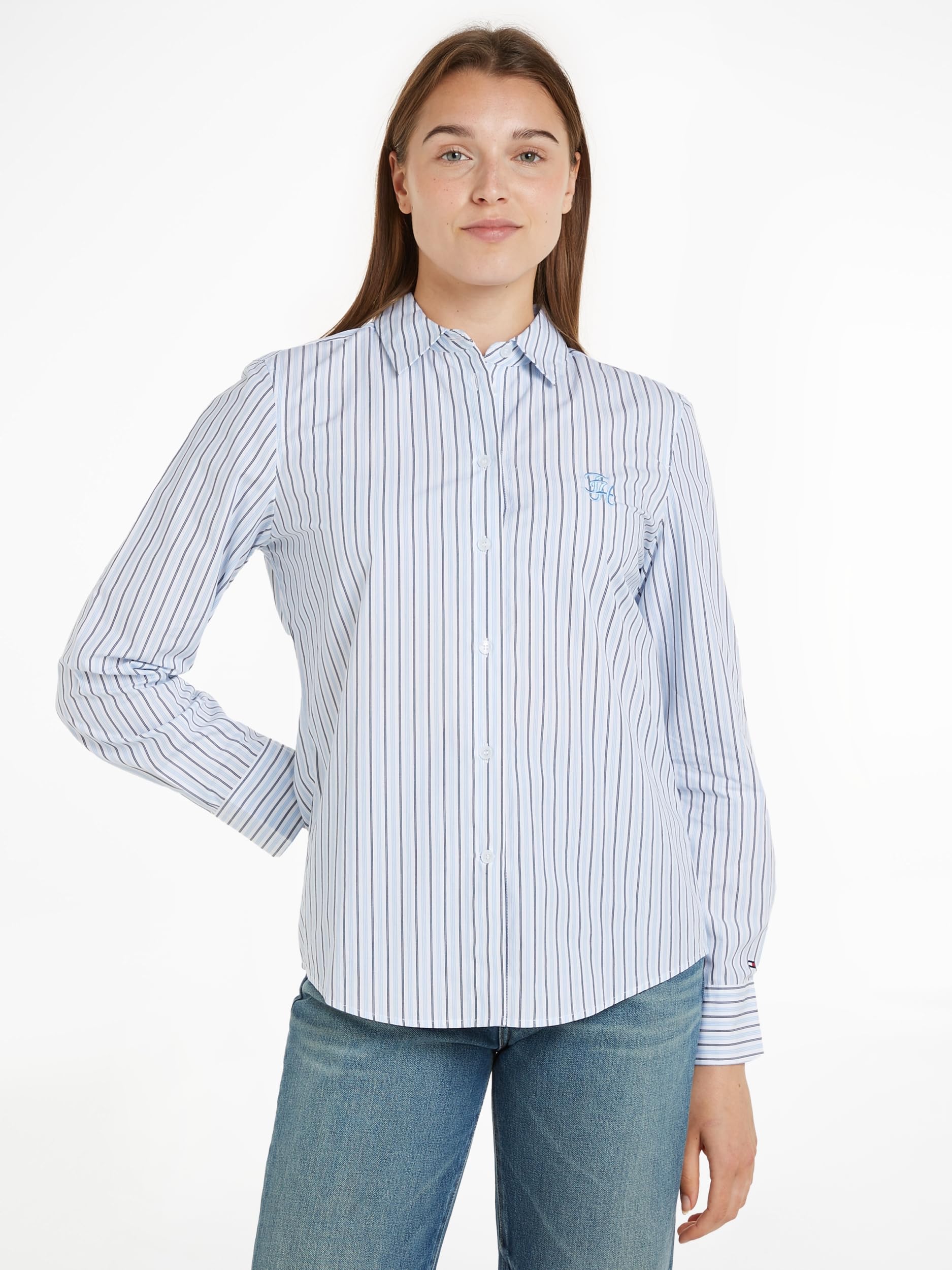 Tommy Hilfiger L Kobiety Regularna koszula w paski