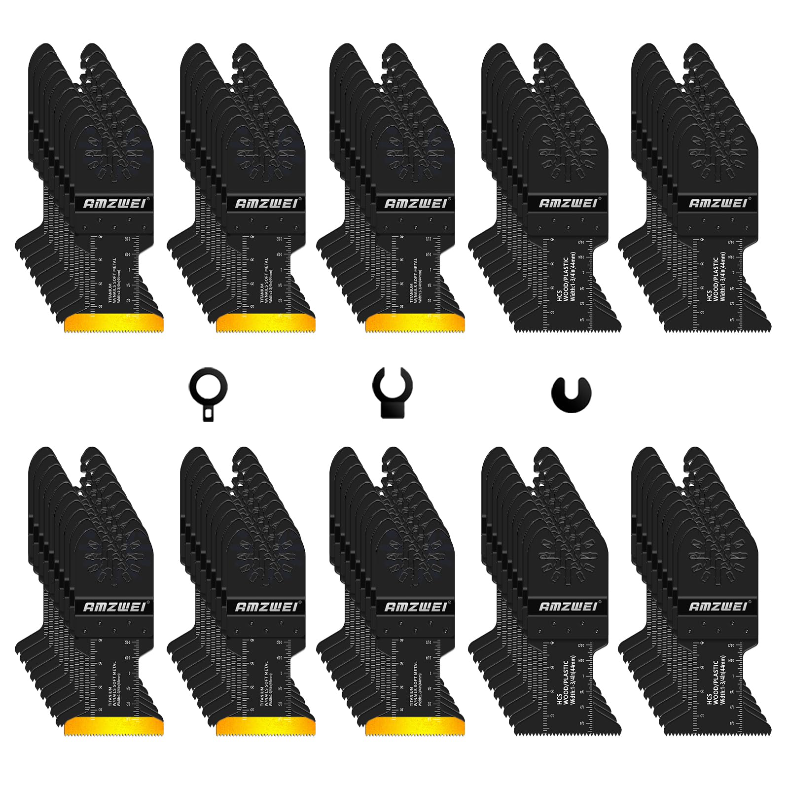100PCS Multi Tool Blades & Accessories Set