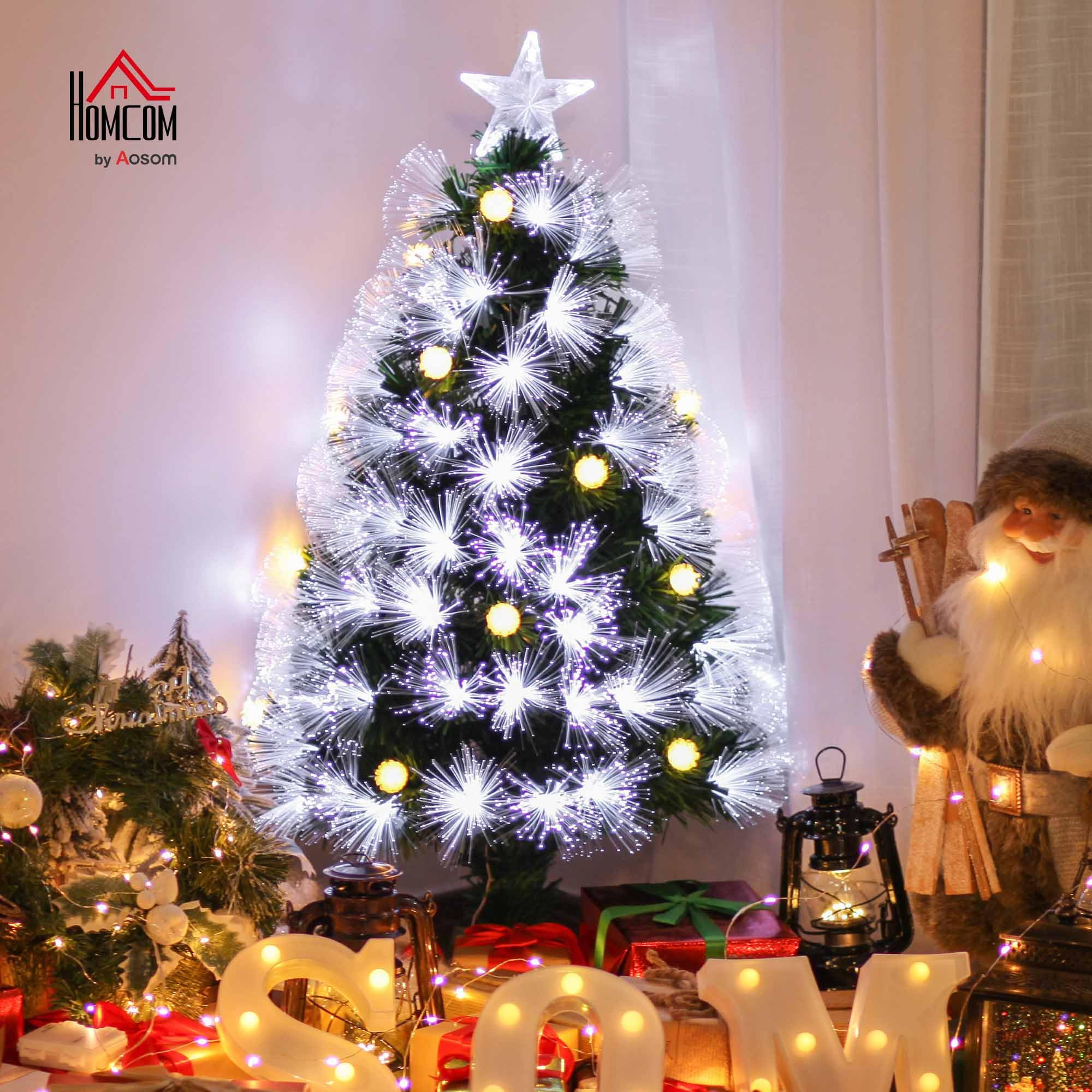 Albero Di Natale Artificiale Con LED 90 Cm: 78 Luci, 8 Modalità, Base A X, Decorazione Per Casa E Ufficio