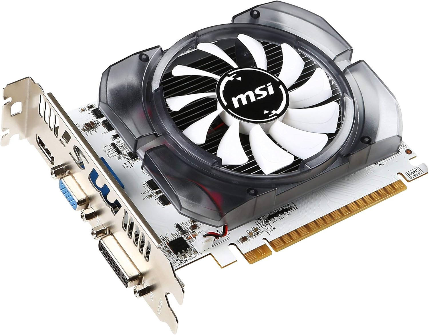 MSI GeForce GT 730 Fermi DDR3 128-bit 2GB DirectX 12 (N730 2GD3V3) (Renewed)
