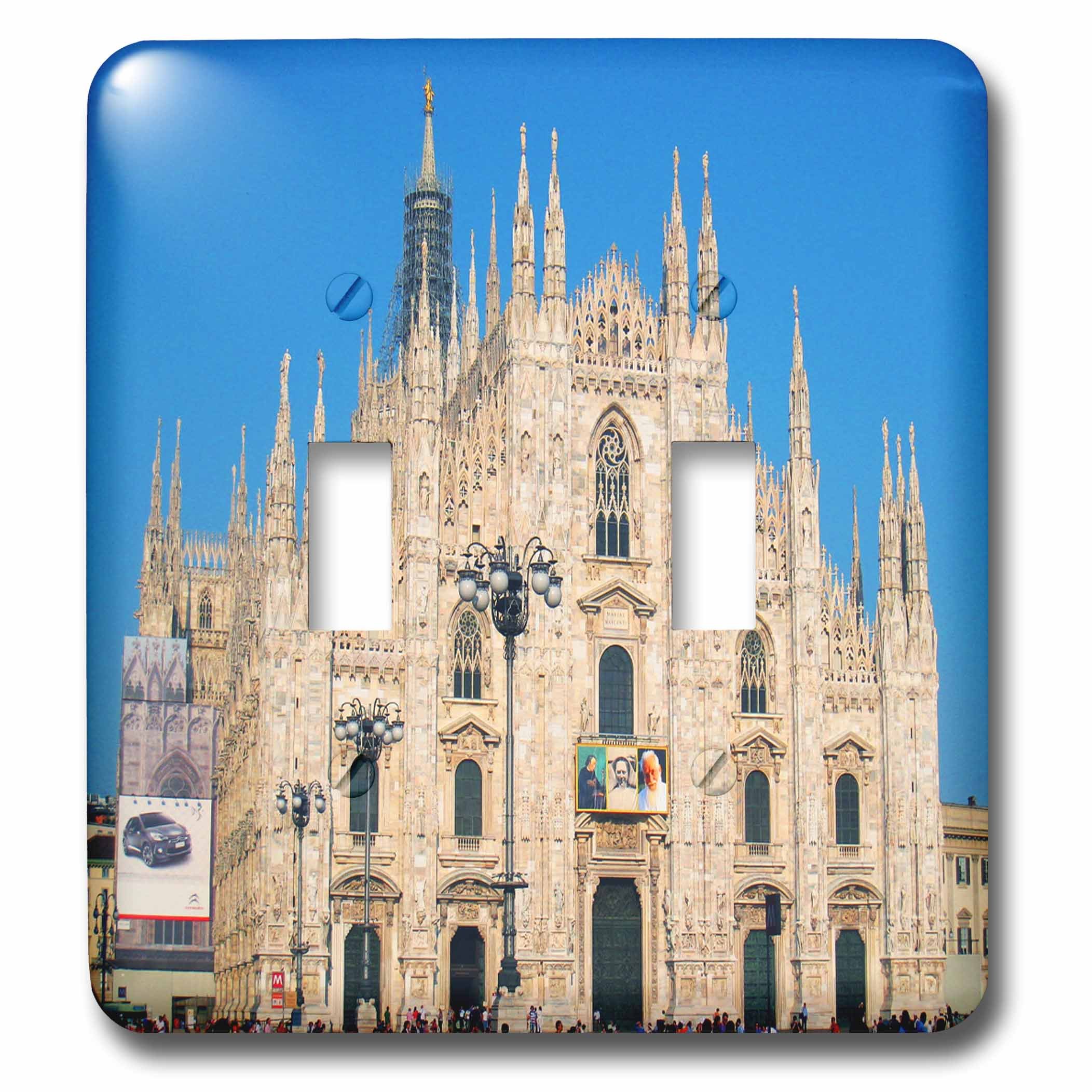 Double Interrupteur Milan Italie Duomo Church pour Déco Murale