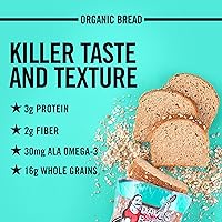 Vista 3 de Dave's Killer Bread Pan orgánico de grano entero en rodajas finas de granos enteros germinados, pan de 20.5 onzas