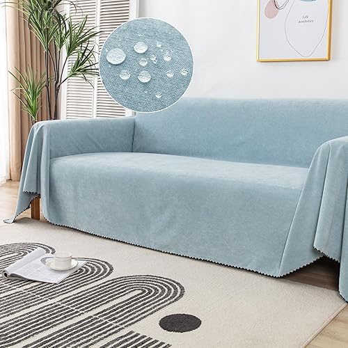 Funda de sofá para sofá de 2 a 3 cojines, apta para mascotas, resistente al agua, antiarañazos de gatos, protector de muebles seccional en forma de