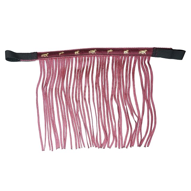Franjas antimoscas para caballos, máscara con flecos y cierre, gorro para Shetty, Pony, Cob, sangre caliente