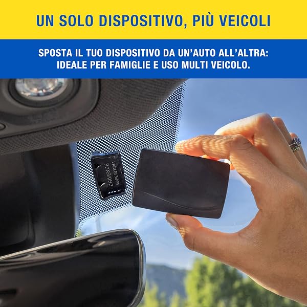 Drivence - Supporto Telepass Slim Nero - Nuovo Porta Telepass per Auto Compatibile con Modello Slim e Europeo 2024/25/26 - Adesivo Telepass Supporto 3M per un Fissaggio Forte e Sicuro (1 Pezzo) - 2