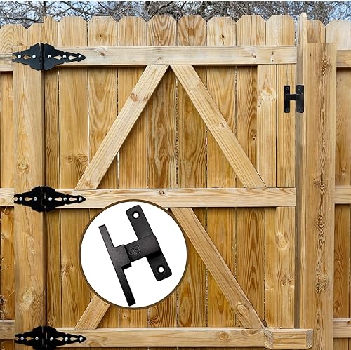 Miniatura 7 de Cerradura de puerta de granero de 90 grados, cerradura de pestillo abatible resistente, pestillos de puerta abatible para puerta, granero, garaje,