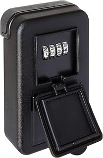 ARREGUI KEEPER SEG011 Schlüsseltresor mit Zahlencode | Schlüsselsafe für Außen und Innen | Schlüsselkasten mit Zahlenschloss | Einfache Montage | Key Safe für Ferienwohnungen | 12,5x8x3,2 cm | schwarz
