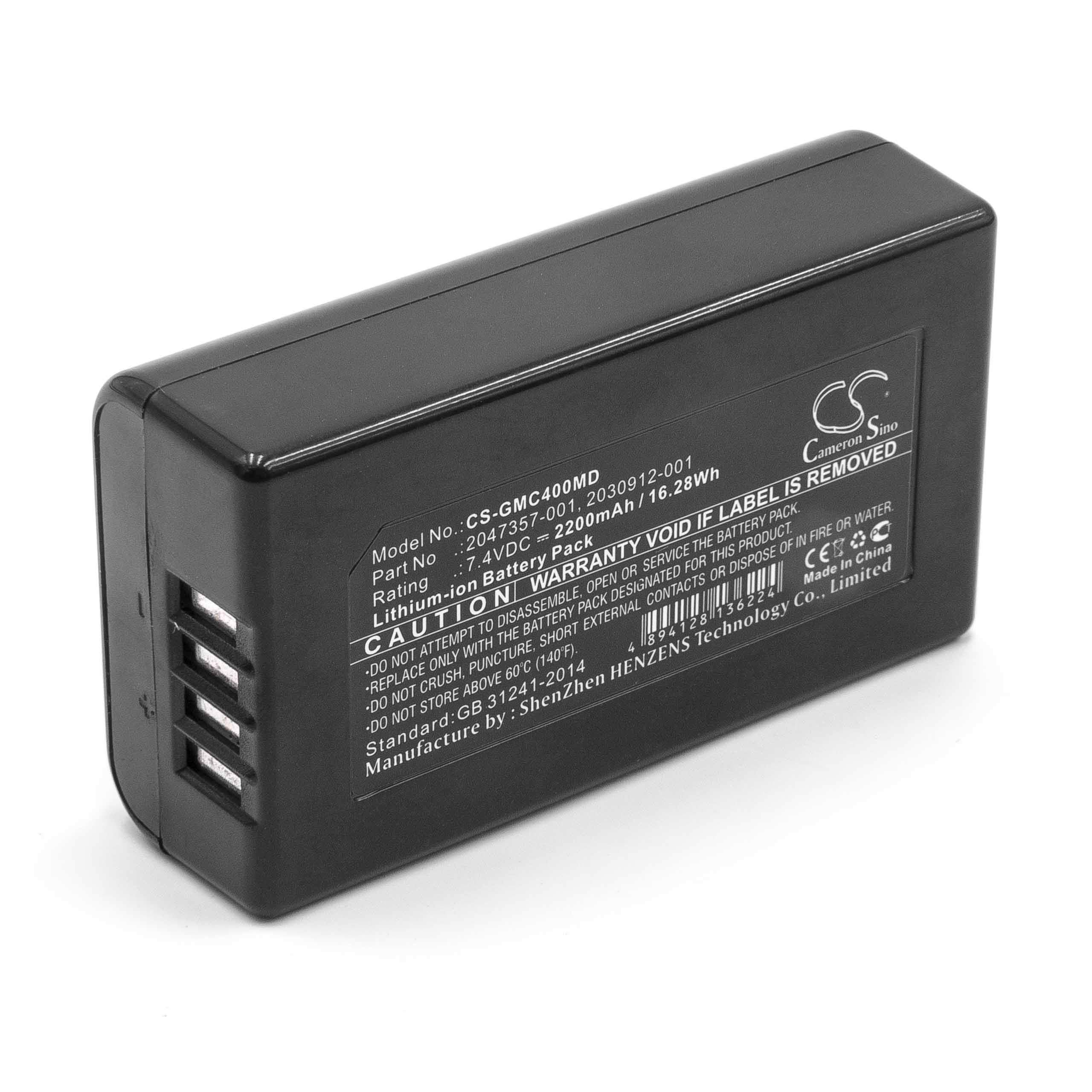 vhbw batteria sostituisce GE 2047357-001, 2030912-001 per strumentazione medica (2200mAh, 7,4V, Li-Ion)