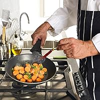 Vista 3 de R HORSE Juego de 6 fundas de mango caliente, color negro, resistentes al calor, para olla, de algodón, hierro fundido, antideslizantes, lavables a