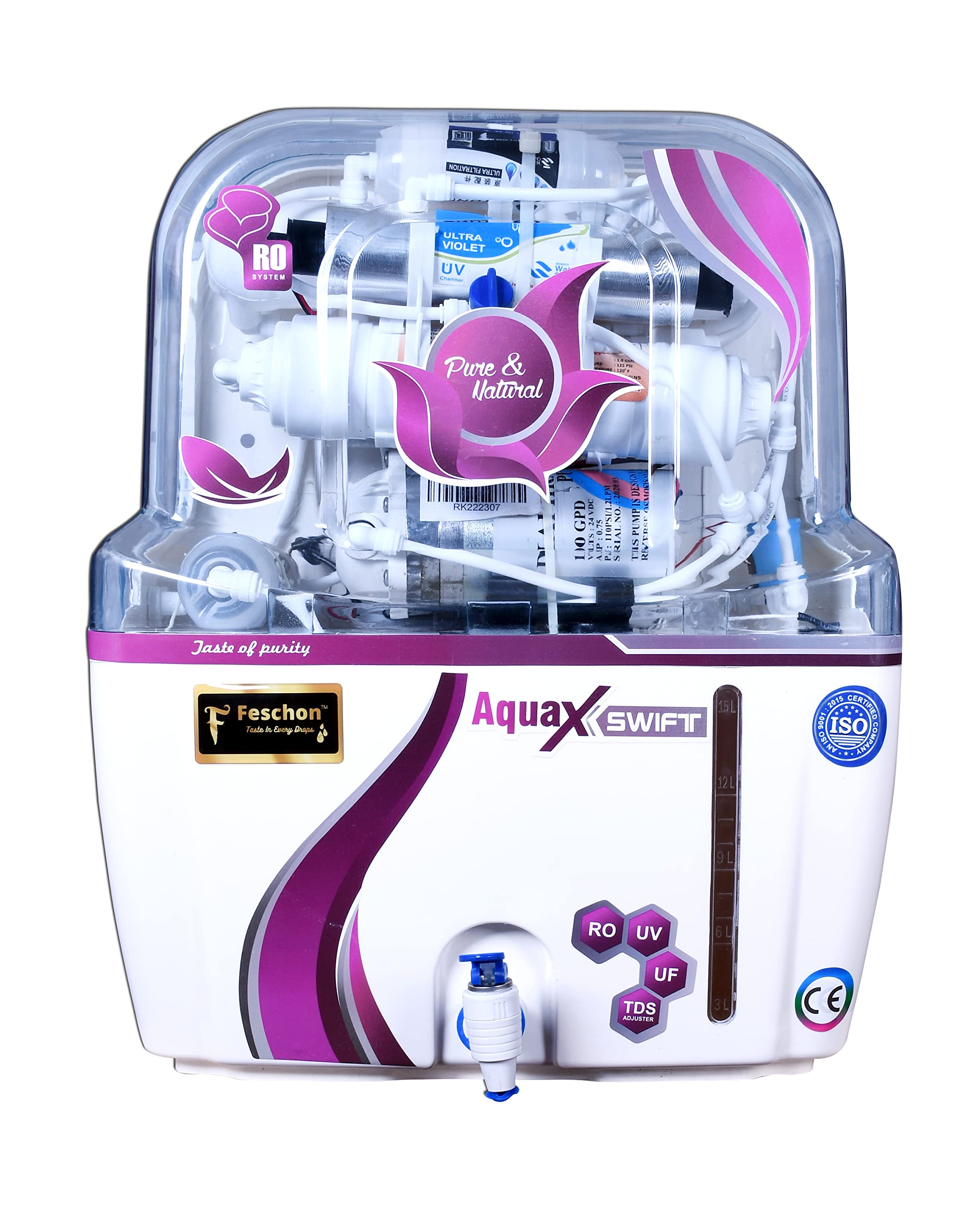 ソリューション EX PRO Feschon 2Year Warranty Zx-14Stage Pro (Ro+Uv+Uf+Mineral Catridge+